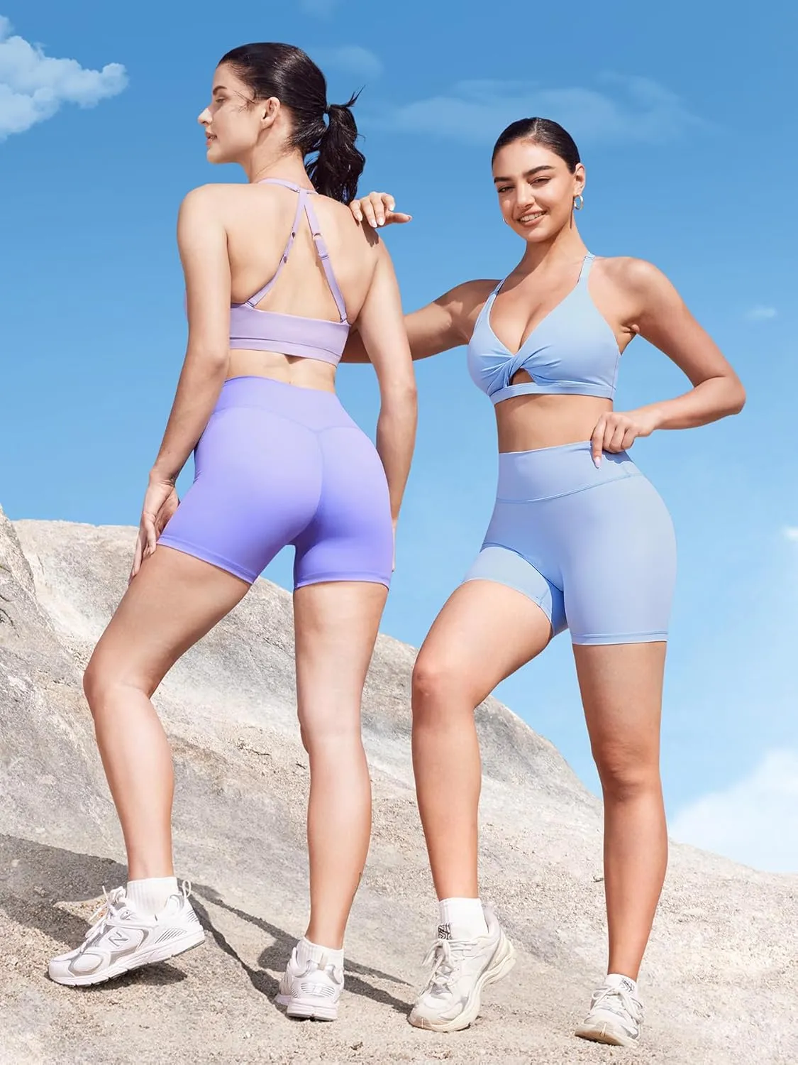 YEOREO Sports Bras for Women Open Back Workout Gym Bra Padded Medium Impact Yoga Tops with Ajustable Back Straps