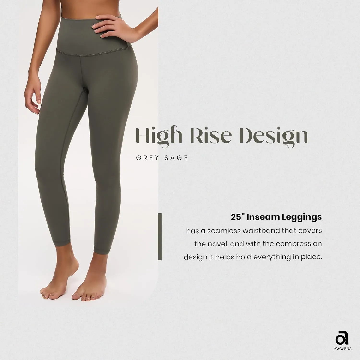 Yoga Wenabutter Workout Leggings for Women Activewear Loungewear Functional Fitness Running Highwaisted Gym Pants 25"