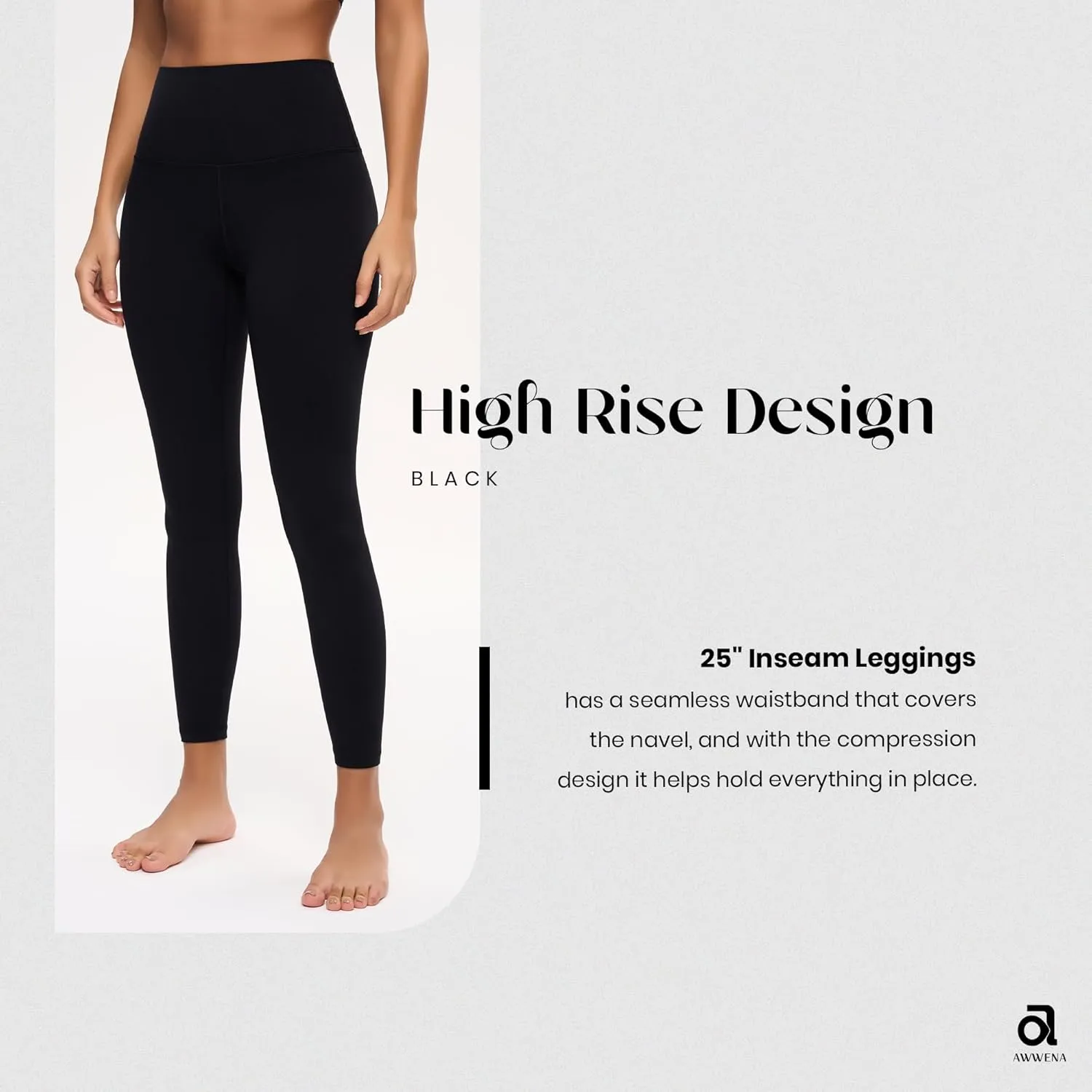 Yoga Wenabutter Workout Leggings for Women Activewear Loungewear Functional Fitness Running Highwaisted Gym Pants 25"