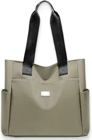 Zcjeaneviln Bag Waterproof, Large Capacity Water Repellent Multi Pocket Nylon Shoulder Bags, Oxford Tote Shoulder Bag