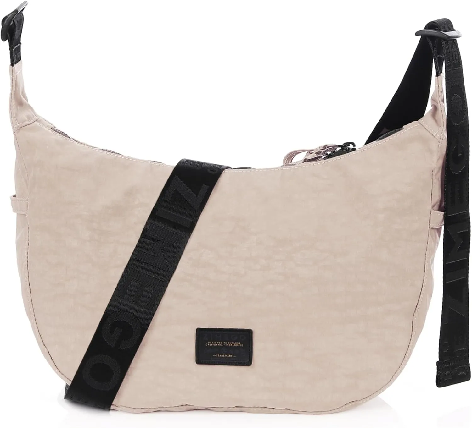 ZIMEGO Classic Crescent Crossbody Bag - Everyday Essential Travel Hobo Bag