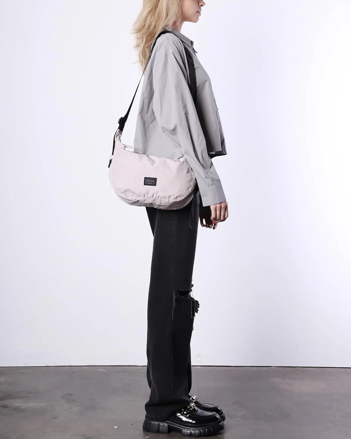 ZIMEGO Classic Crescent Crossbody Bag - Everyday Essential Travel Hobo Bag