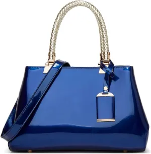 ZiMing Patent Leather Handbags and Purses for Women Evening Bags Satchel Handbag Top Handel Bag Ladies Shoulder Crossbody Bag