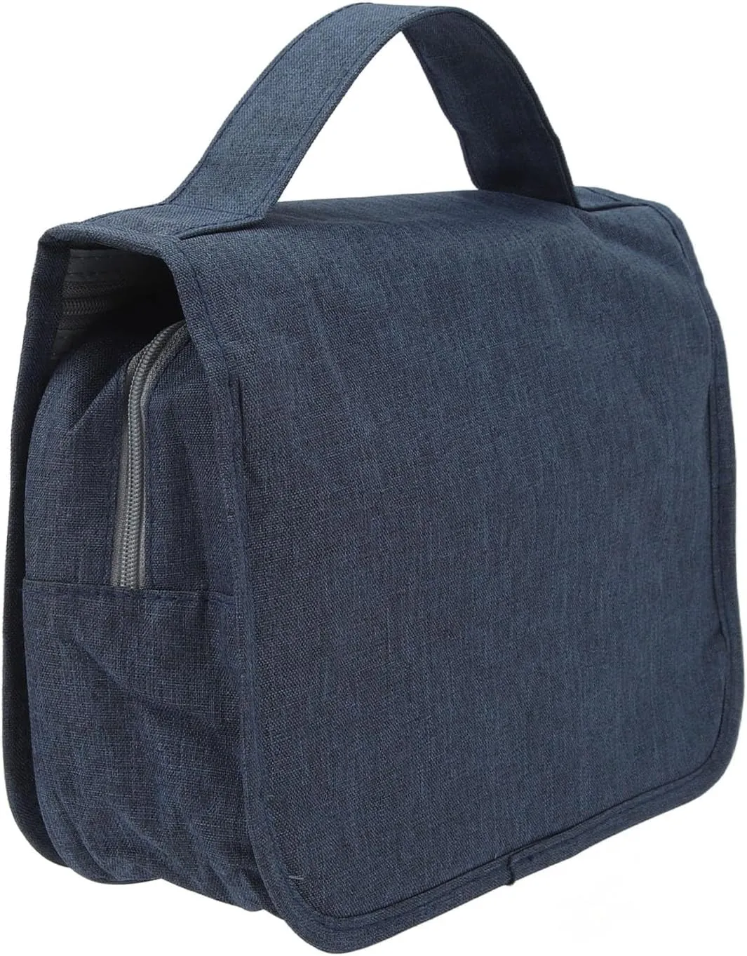 ZJchao Hanging Toiletry Bag, Cosmetic Organizer Travel Bag, Mens Toiletry Travel Bag, Men Business Foldable Travel Toiletry Bag Large Capacity Makeup Cosmetic Organizer (Navy