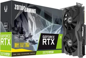 ZOTAC Gaming GeForce RTX 2070 Super Mini 8GB GDDR6 256-Bit 14Gbps Gaming Graphics Card, Ice Storm 2.0, Super Compact, ZT-T20710E-10M (Renewed)