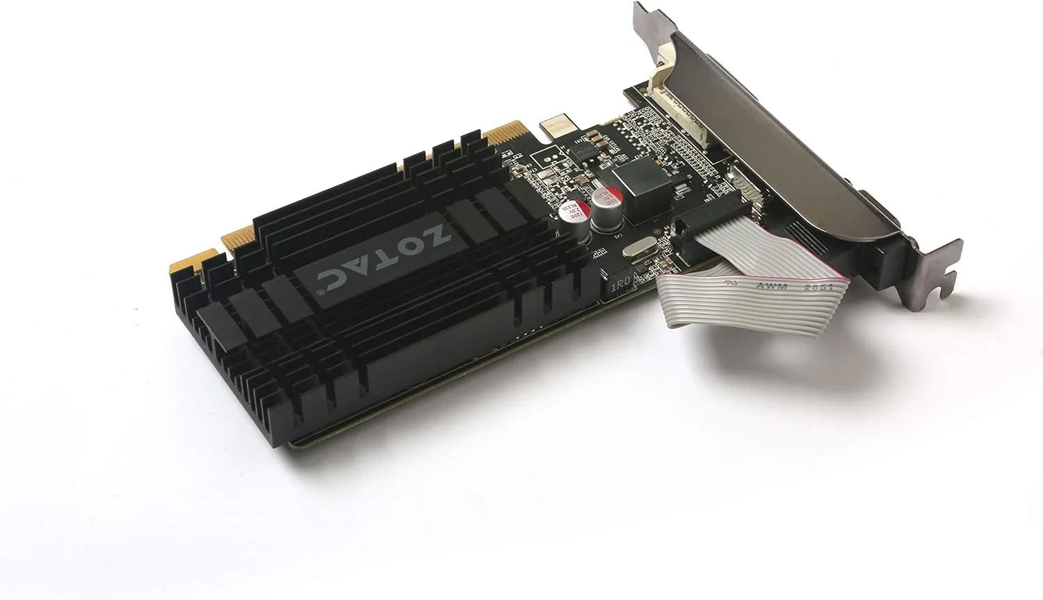ZOTAC GeForce GT 710 2GB DDR3 PCI-E2.0 DL-DVI VGA HDMI Passive Cooled Single Slot Low Profile Graphics Card (ZT-71302-20L)