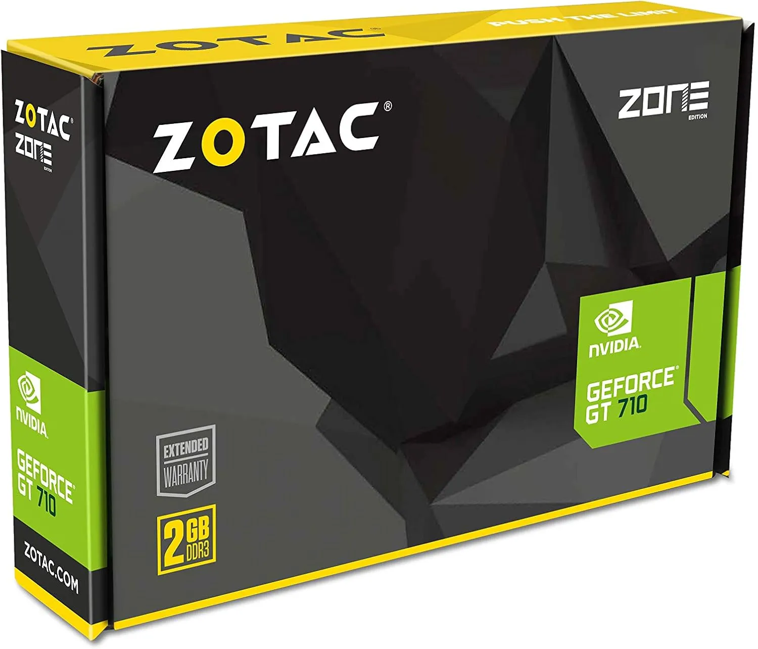 ZOTAC GeForce GT 710 2GB DDR3 PCI-E2.0 DL-DVI VGA HDMI Passive Cooled Single Slot Low Profile Graphics Card (ZT-71302-20L)