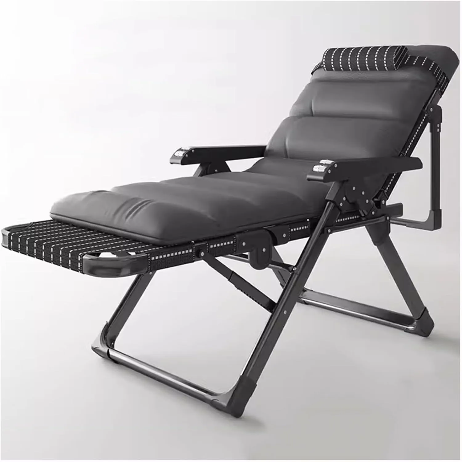 ZTGL D, Folding Camping Cot for Adults, Adjustable Folding Lounge Chair, Camping Lounge Chair, Portable Travel Camp Cots, for Home, Office Nap and Outdoor Beach