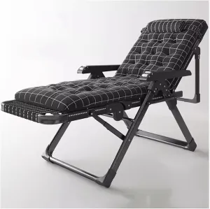 ZTGL D, Folding Camping Cot, Patio Chaise Lounge, Camping Cot for Adults with Cushion and Pillow, Portable Folding Bed for Sleeping, Office Nap Folding Lounge Chairs